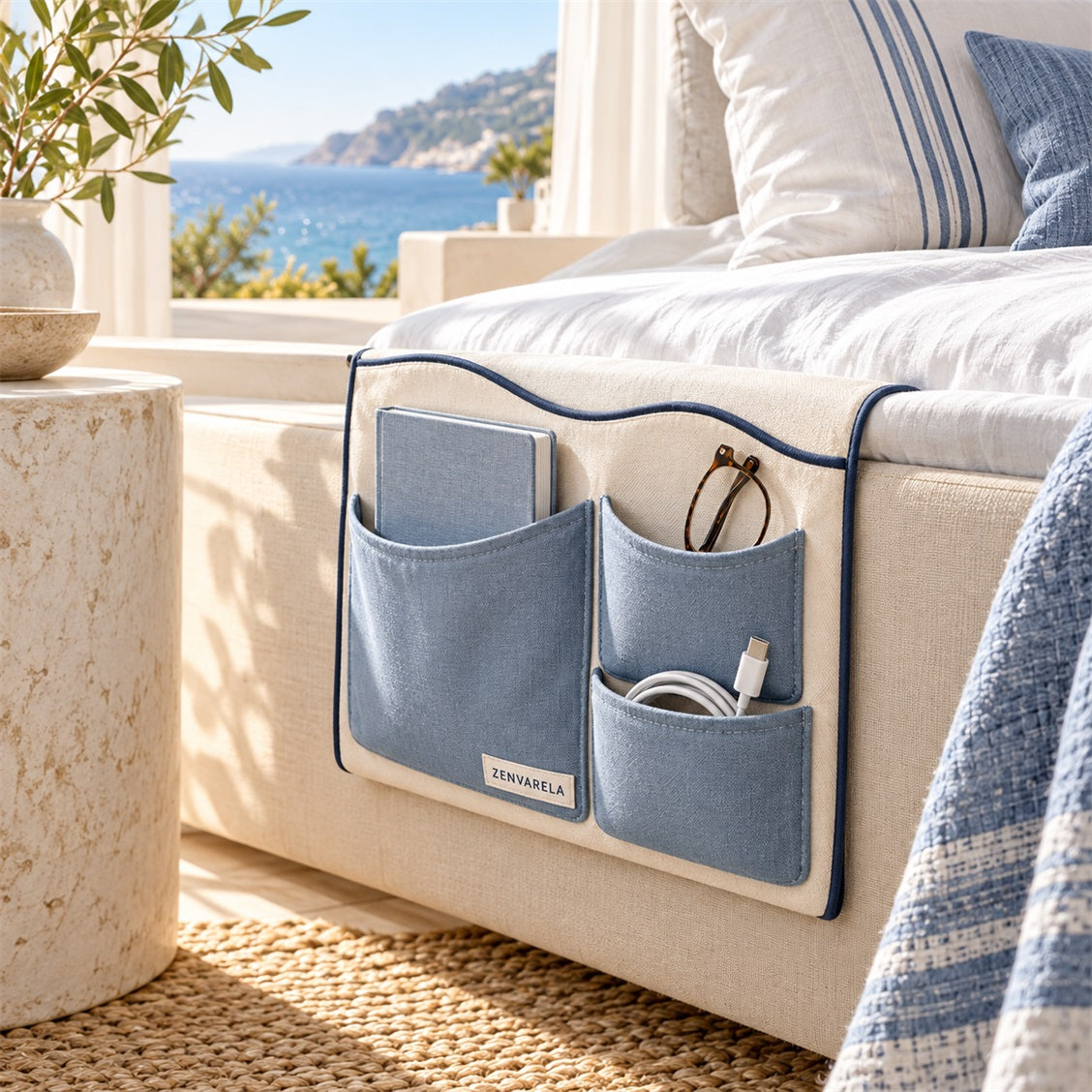 Zenvarela Bedside Pocket Organizer - alternate view